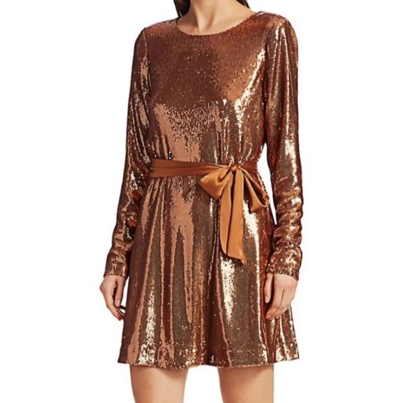 New Ramy Brook Helen  Sequin Cocktail Dress - Picture 3 of 16